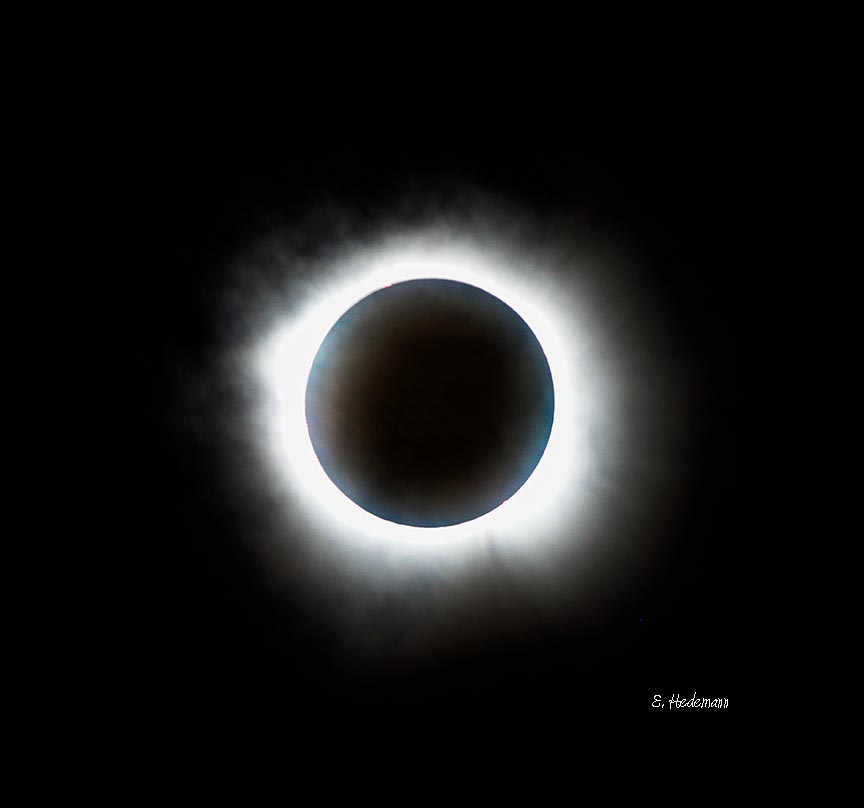 full corona during totality